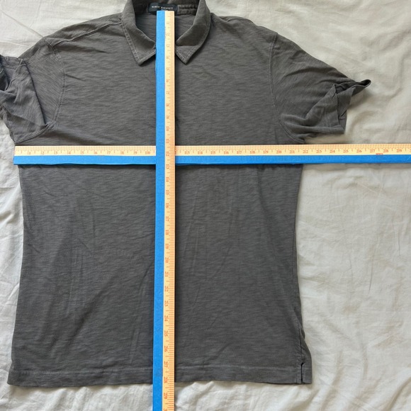 ROBERT BARAKETT Polo Mens XL Gray Short Sleeve Shirt 100% Cotton Casual 42219 - Picture 6 of 12